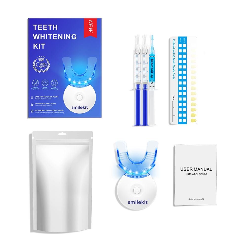 Teeth Whitening Cream - Kit pemutih gigi-5X lampu LED pemutih