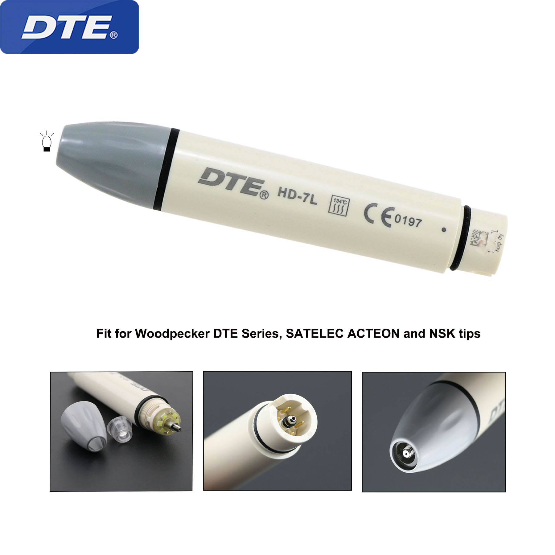 Teeth Whitening Tips - Pelatuk DTE Ultrasonik Gigi Piezo Scaler
