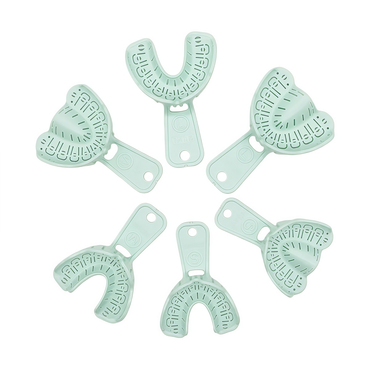 Teeth Whitening Tray - 6pcs Tray Implan Gigi Hijau, Tray