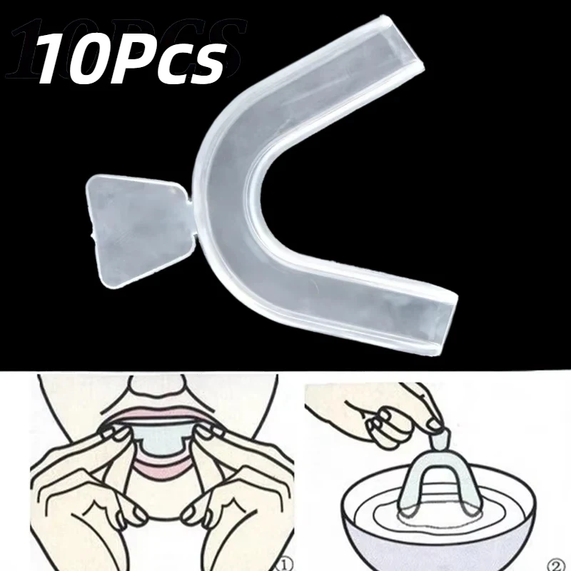 Teeth Whitening Tray - 10Pcs/set Pelindung Mulut Silikon untuk Pemutihan
