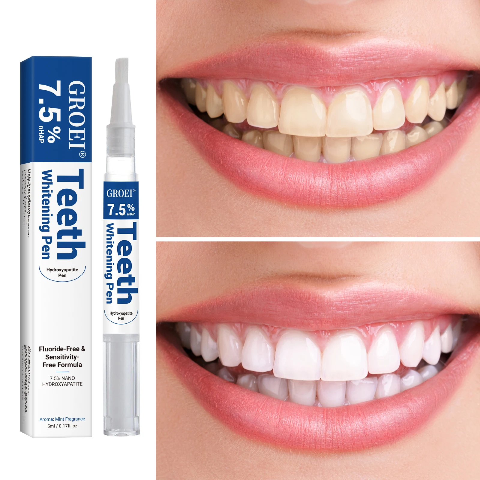 Pena Pemutih Gigi Hidroksiapat - Teeth Whitening Hismile ulasan dan harga
