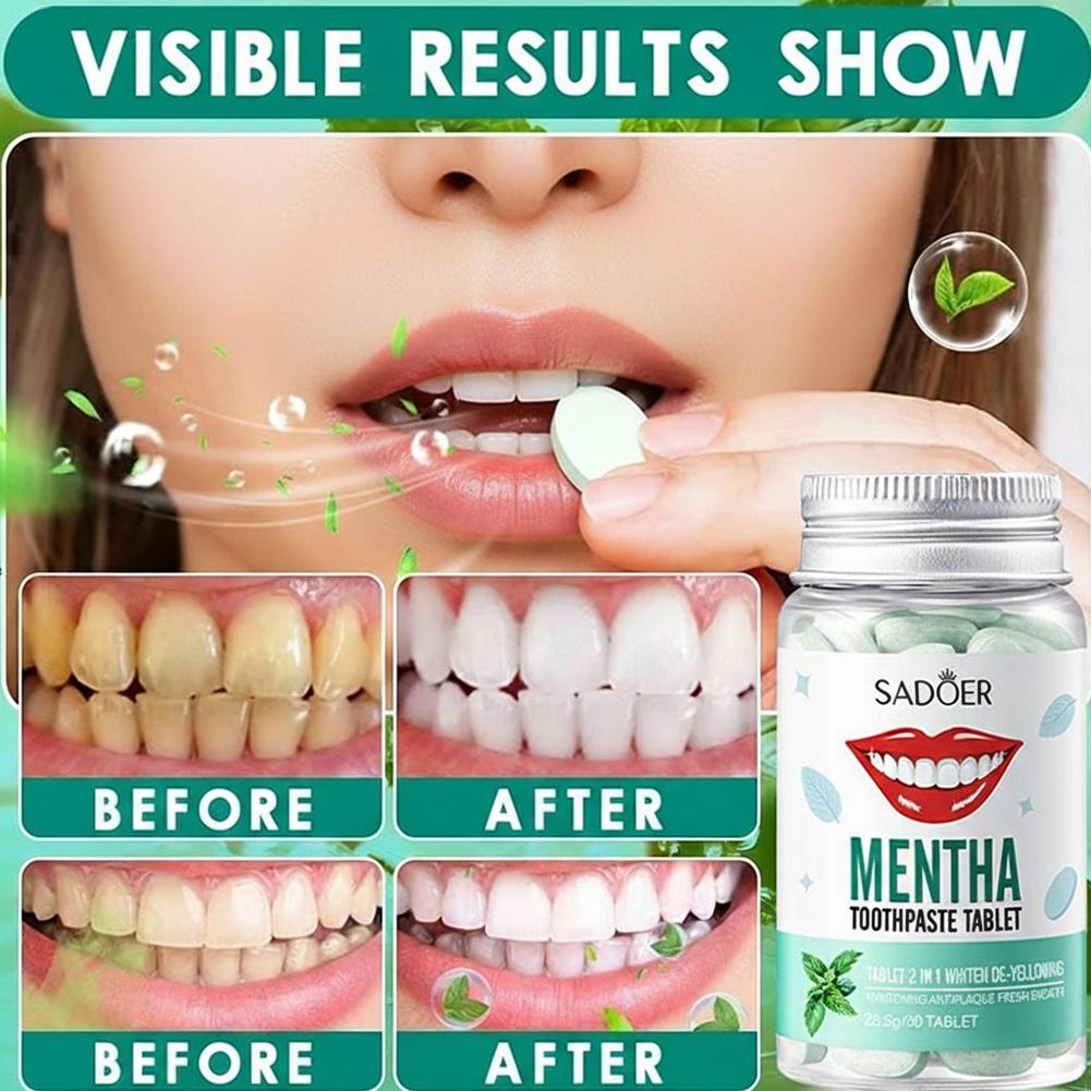 30 Buah Tablet Pasta Gigi Pada - Teeth Whitening Cream ulasan dan harga