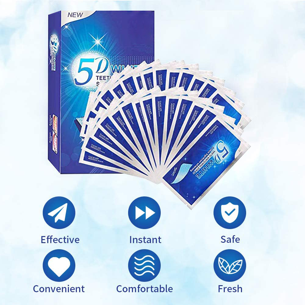Strip Pemutih Gigi 5D Gel Pemu - Teeth Whitening Hismile ulasan dan harga