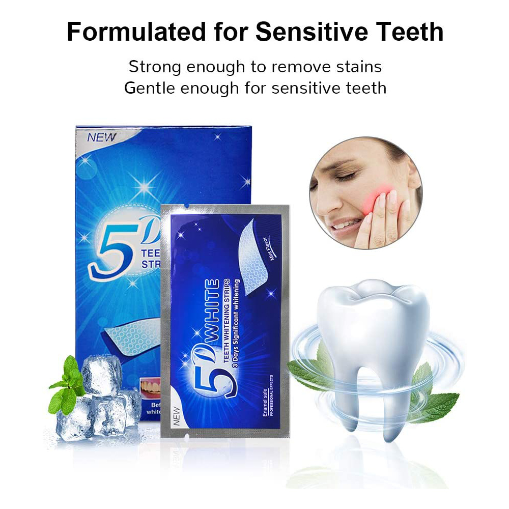 Strip Pemutih Gigi 5D Gel Pemu - Teeth Whitening Hismile ulasan dan harga