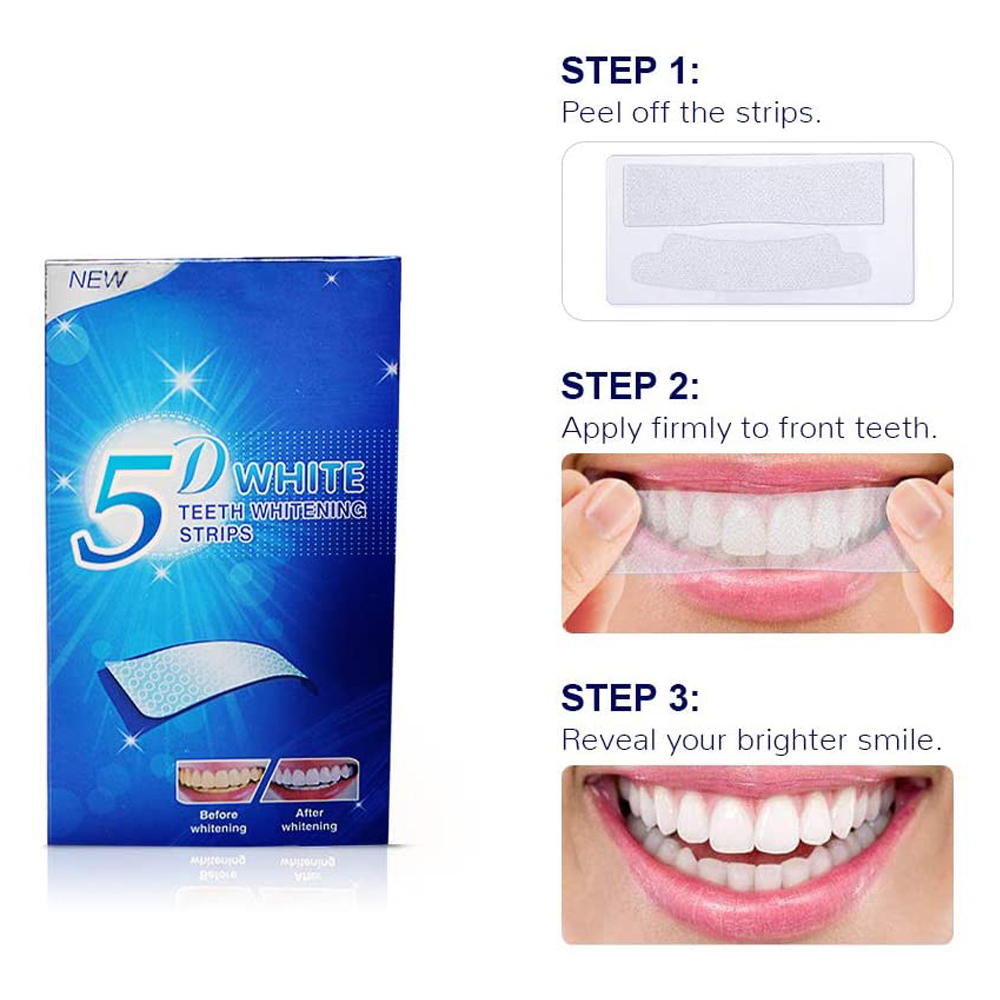 Strip Pemutih Gigi 5D Gel Pemu - Teeth Whitening Hismile ulasan dan harga